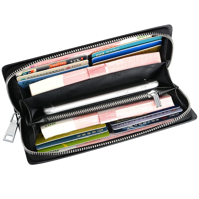 Multi Function Leather Wallet Men Slim Phone Holder Custom Card Holder Wrist Party Purse Ladies OEM Wallet Women