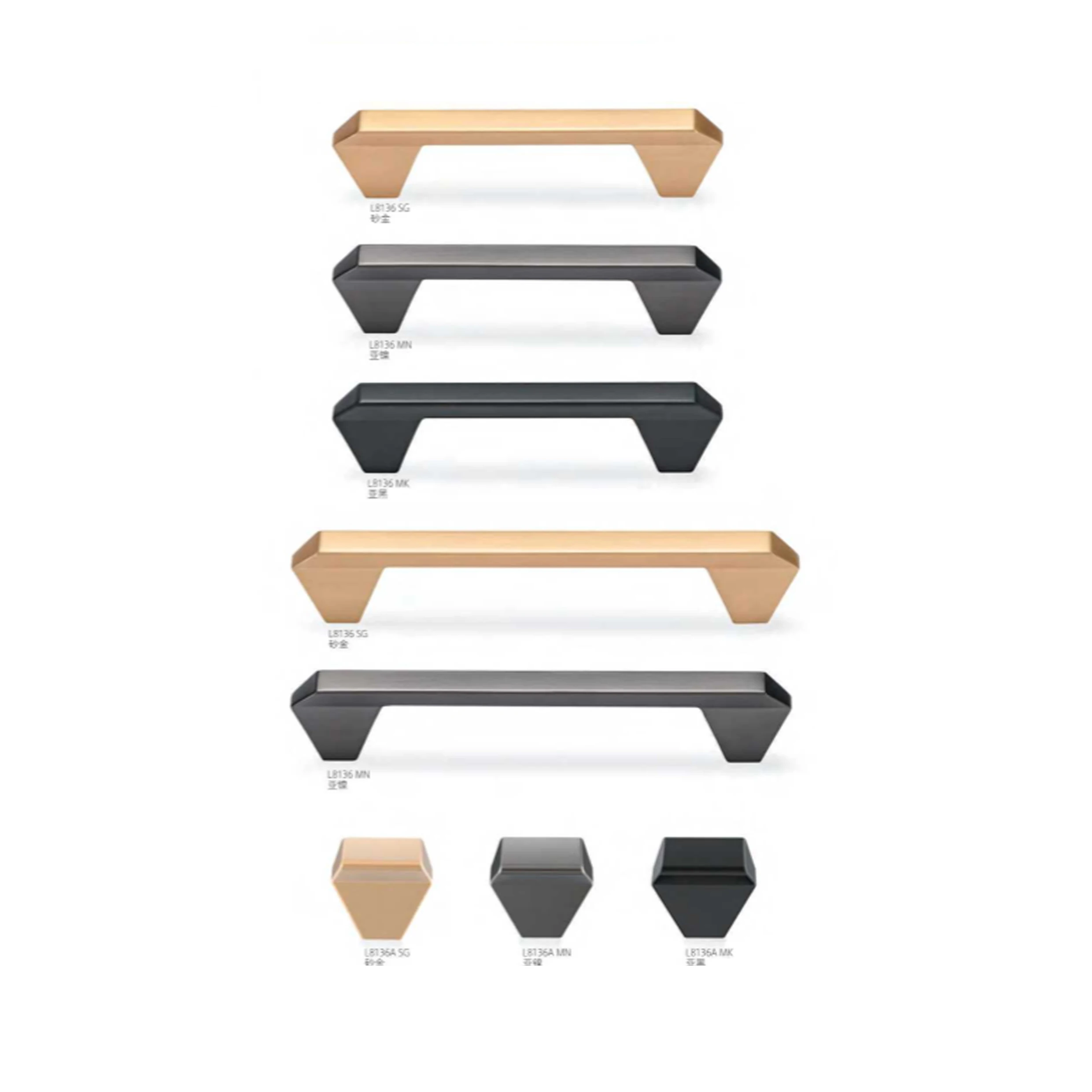 Фурнитура для мебели, ручка шкафа для спальни из цинкового сплава