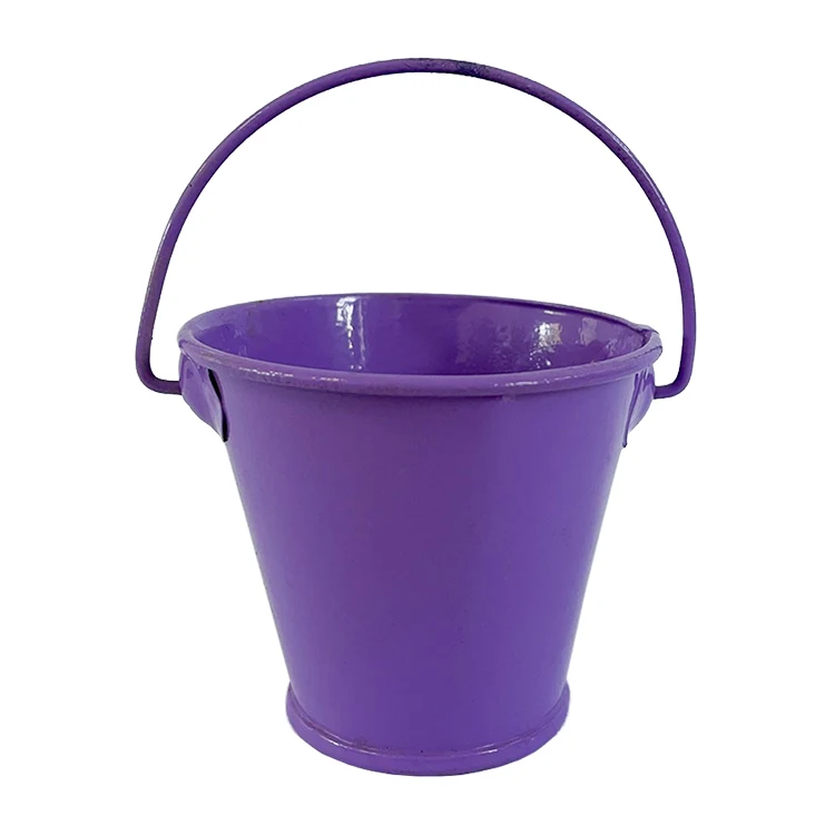 Factory direct sale purple or customized 0.04kg watering bucket pail for home