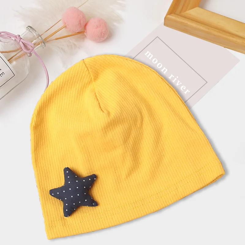 New Style Cute Elastic Winter Cotton Beanies Children Hats Caps for Babies