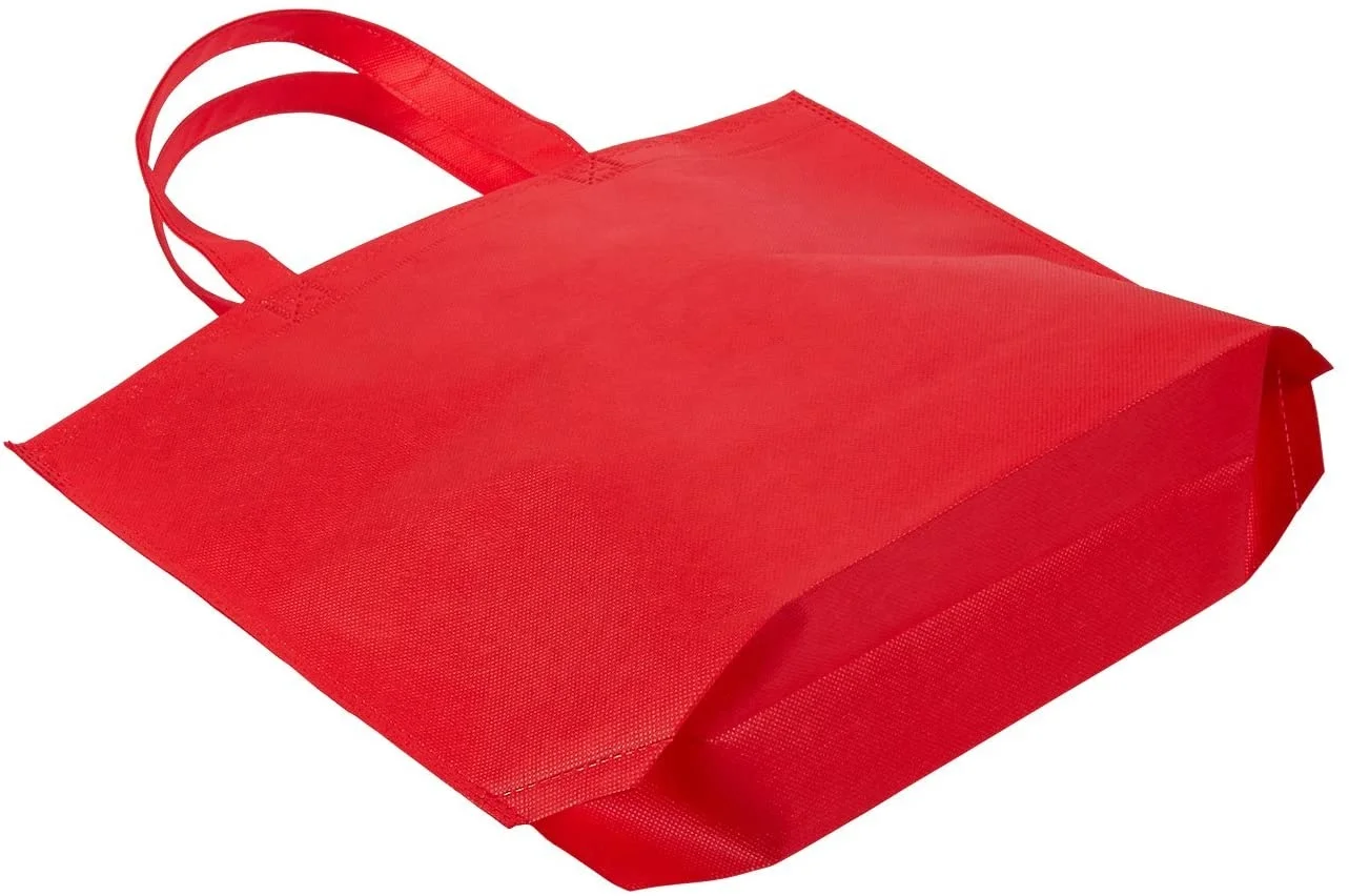 wholesale cheap reusable non woven fabric printed portable shopping bag with handle