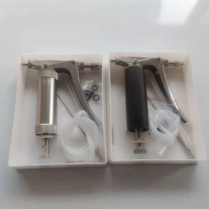 2ml Vet Continuous Syringe Veterinary Instrument Automatic 2cc Livestock Animal Vaccine Injection Injector Gun