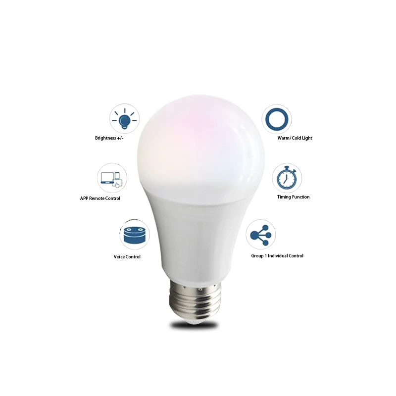 Китайская большая фабричная умная лампа RGB WiFi BT по хорошей