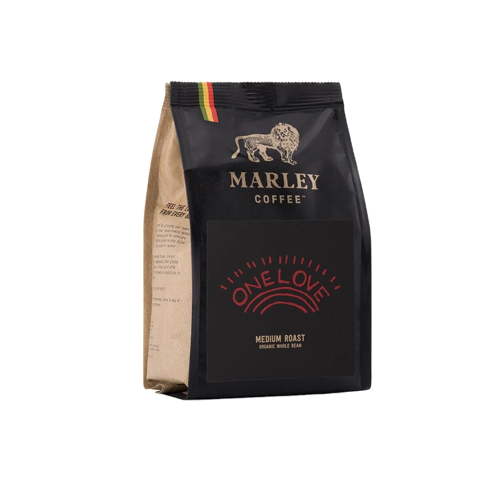 Cheap sale One Love Medium Roast Organic Coffee Beans Marley Coffee from The Family of Bob Marley 6 x 227g