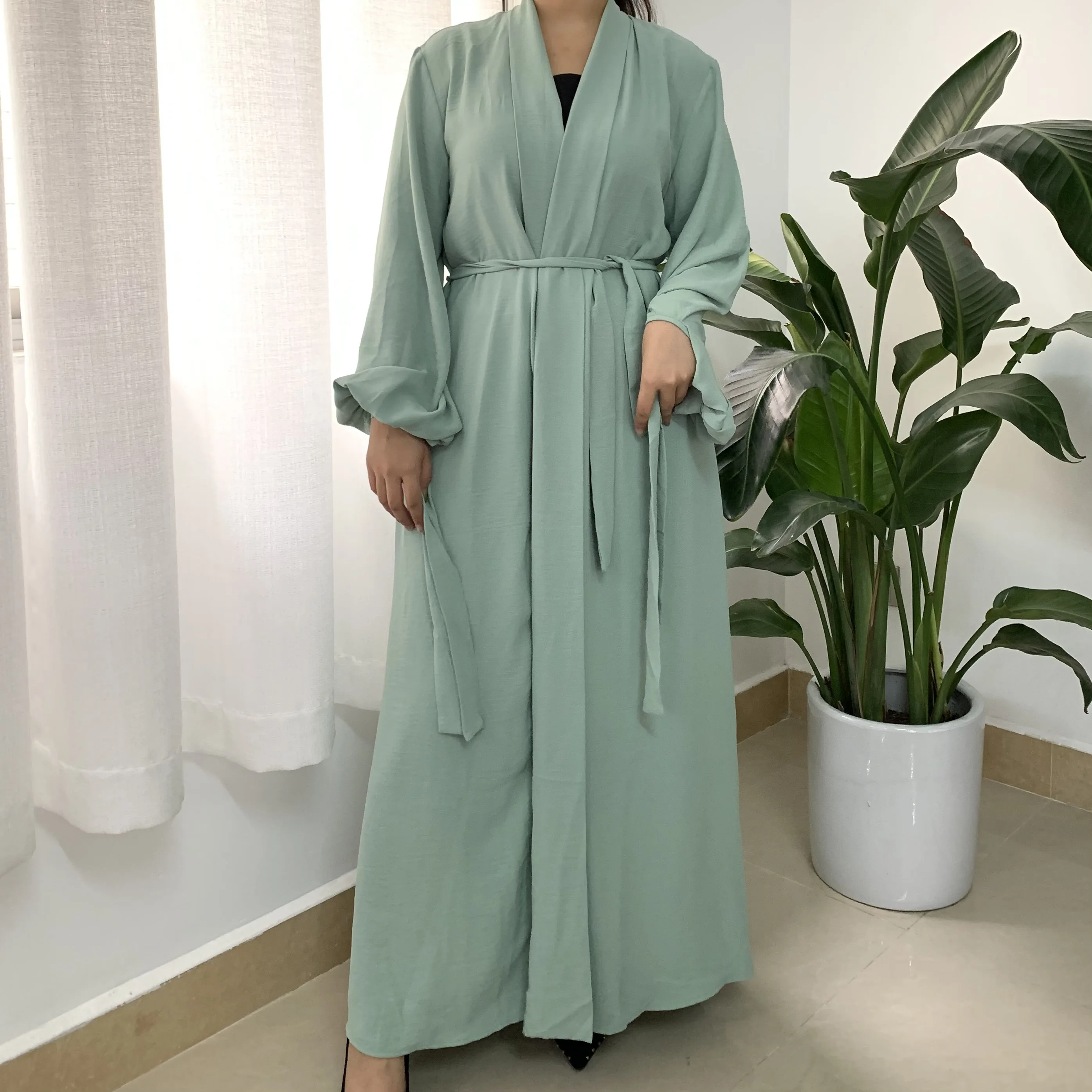 Middle East Islamic Clothing Wholesale Open Women Muslim Long Dress Dubai Maxi Abaya
