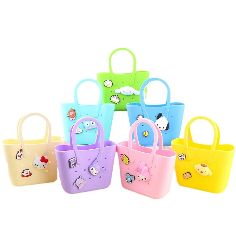 Portable Waterproof Beach Bag Mobile Phone Fashion EVA DIY Key Holder Lightweight Small Children Summer Walks kids women 3d bag