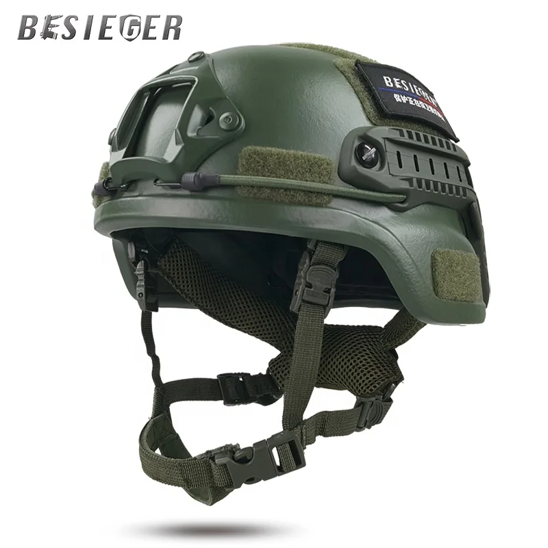 
 Новый тип пуленепробиваемого шлема MICH, легкий боевой баллистический шлем, пуленепробиваемый шлем с автоматической ручкой Подвески BOA  