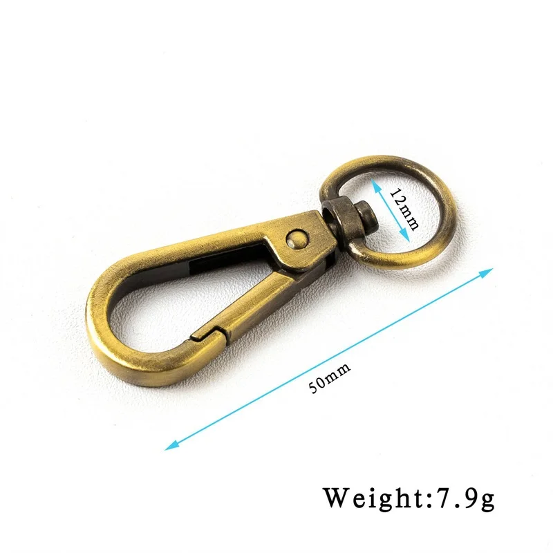 Factory Wholesale 12-38mm Hardware Accessories Lobster Clasp Handbag Bag Strap Swivel Snap Metal Hook Buckle