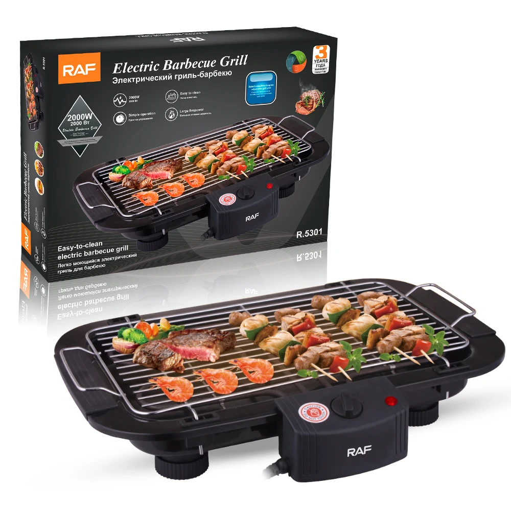 Strong heating ability durable bakeware material 2000W electric grill