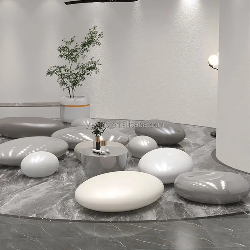 Seater Armless Airport Waiting Public Chair Fiberglass Cobble Seat for Public