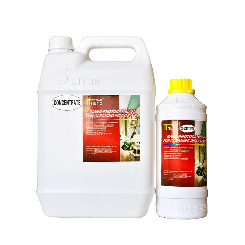 TTnano Visible-Light Photocatalyst Concentrates for the Cleaning of Room-Air