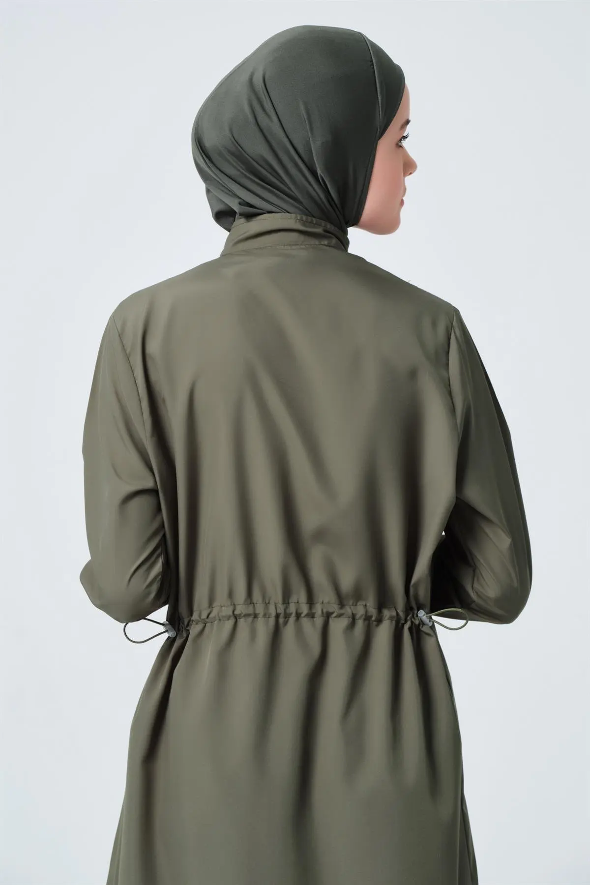 Muslim 3piece Long Burkini Swimsuit Islamic Full Cover Modest Swimwear Bathing suit oversize long skirt to knee woven swimwear