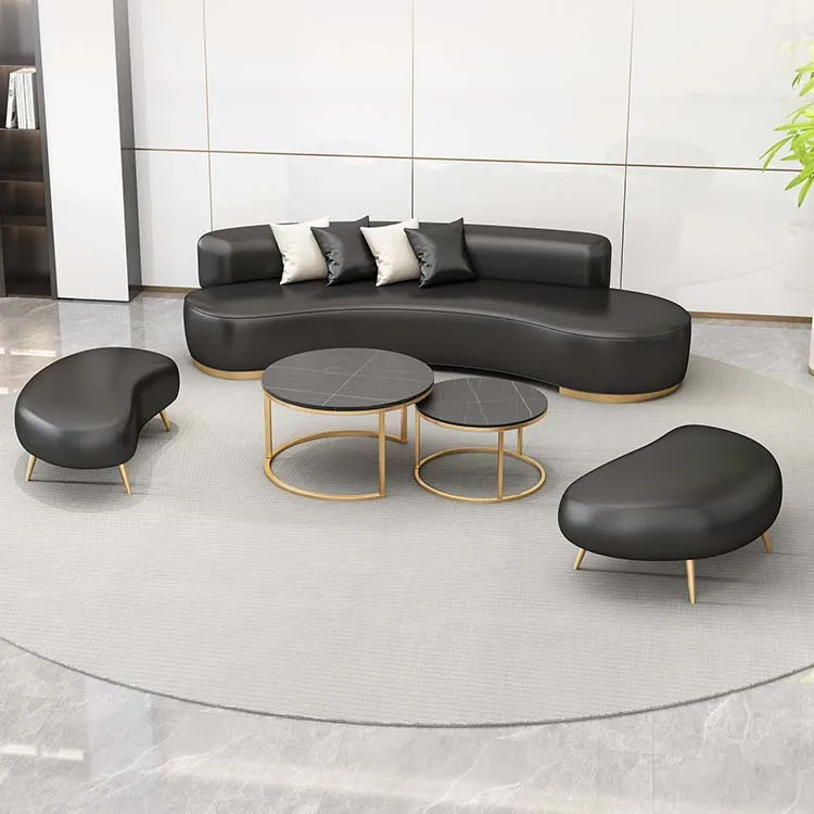 European design beauty nail salon sofa benches for hair salon waiting area furniture set seating reception sofa chair