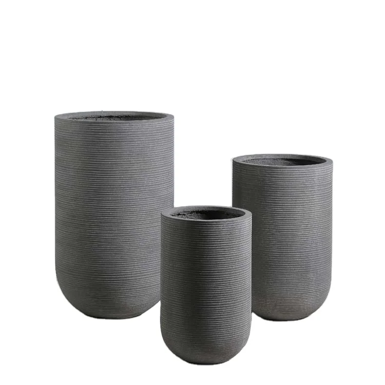 Custom Natural Concrete Flowerpot for Planters Manufacturer Planter Pot Vase All Kinds of Flower Pots Handmade High-end Surface