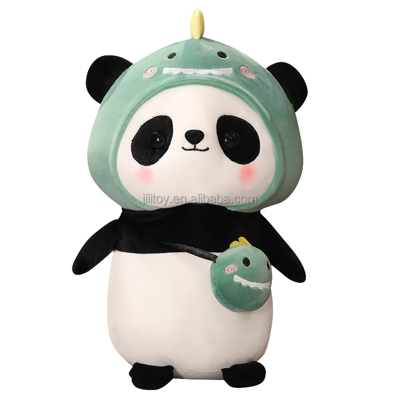 wholesale in stock 30cm stuffed animal panda plush toy soft customised with hang tag panda soft stuff toy