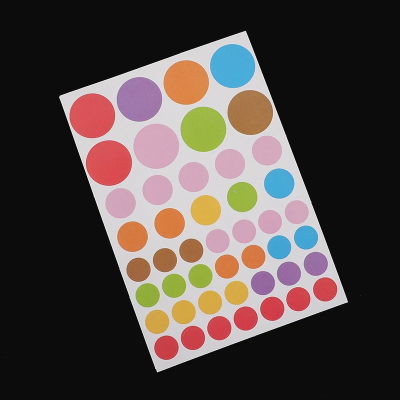 China Factory Self Adhesive Colorful Dots Label