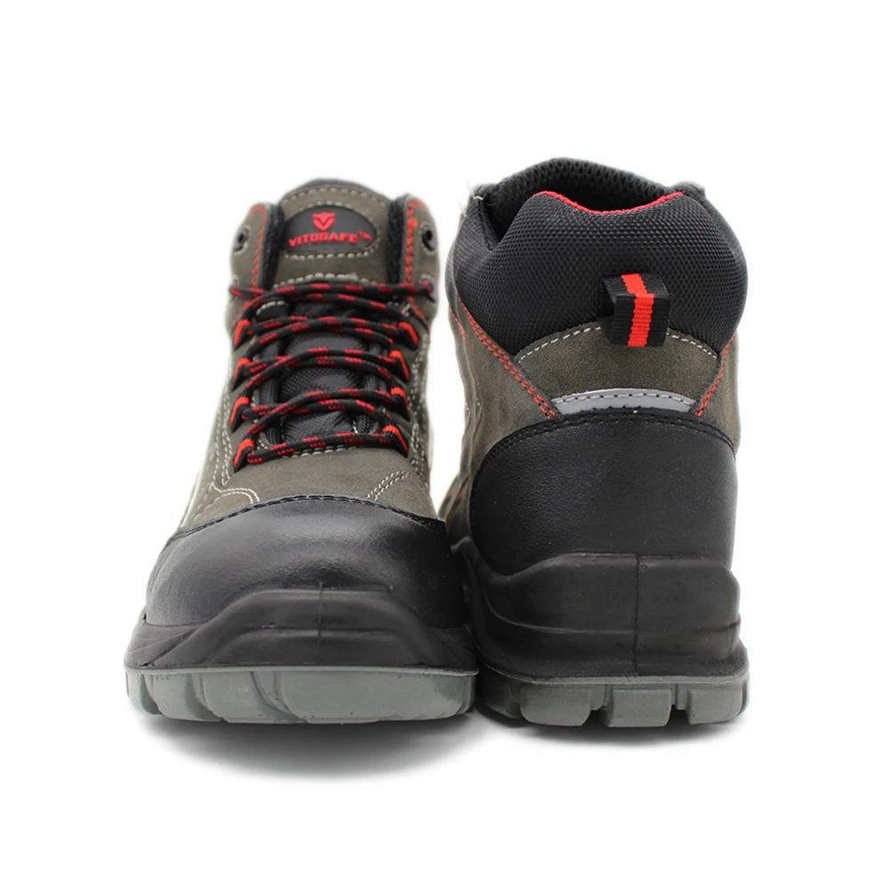 High Quality Executive Comfortable Factory Price Steel Toe Suede Leather Farmer Mens Safety Shoes