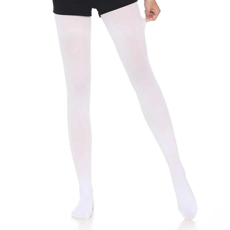 lz005  90d Factory Wholesale Full Footed Children Dance Tights Tan Ballet Tights