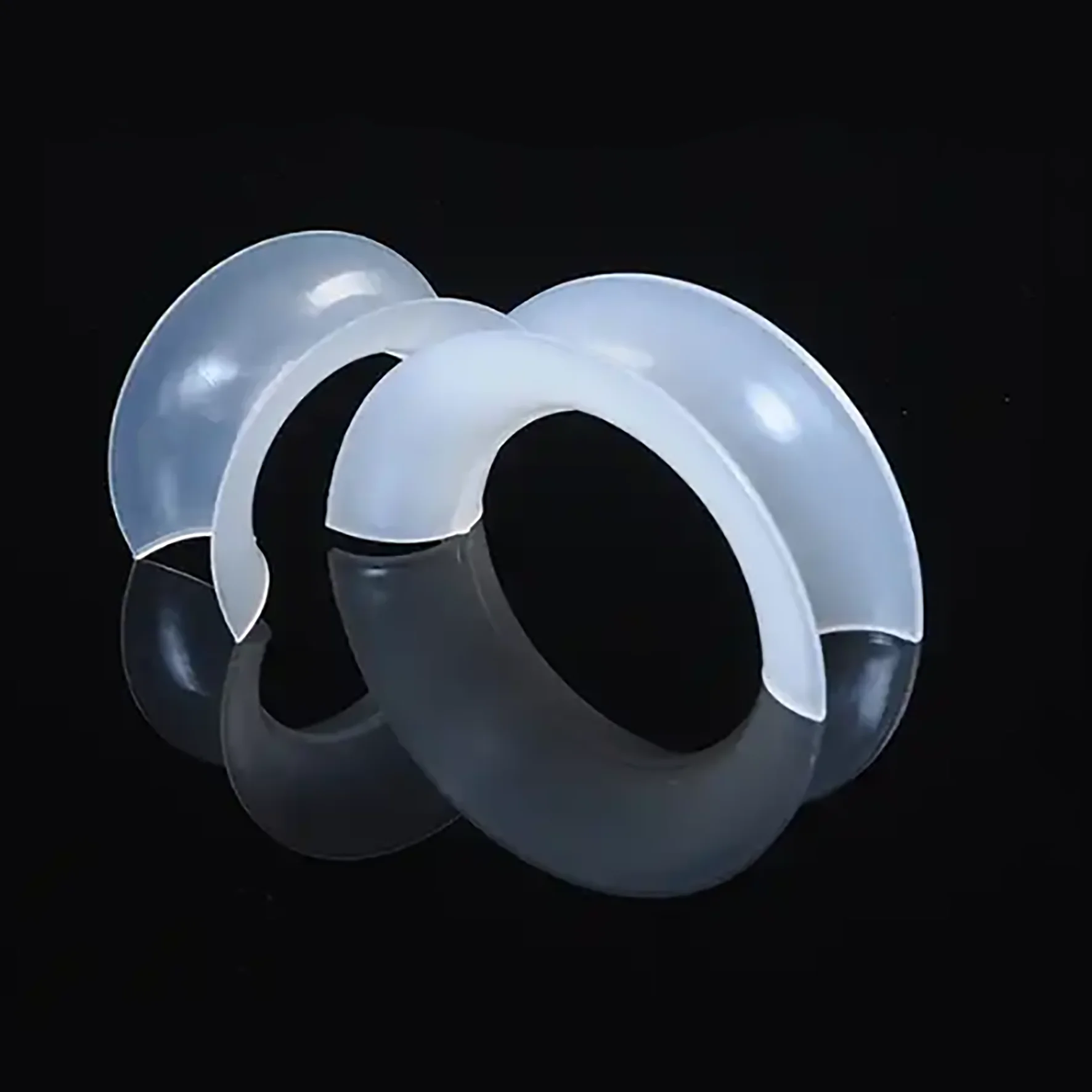 PP PVC PVDF Plastic random packing intalox saddles ring 25mm 38mm 50mm 76mm for filling the gas scrubber