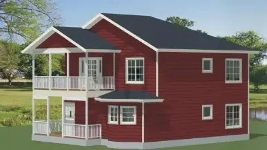 China Small Prefab Houses 4 Bedroom Light Steel Prefabricated Modular Home Prefabricated Houses