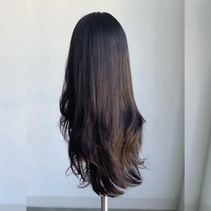 
100% European virgin silk base hair topper jewish wig topper double drawn full end full coverage wefted Topper 