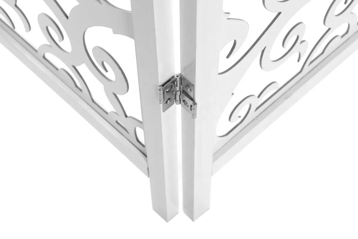 Retractable Wooden EURPore Styles MDF Folding Screen Room Divider Partition Feng Shui Design for Hotels and Restaurants