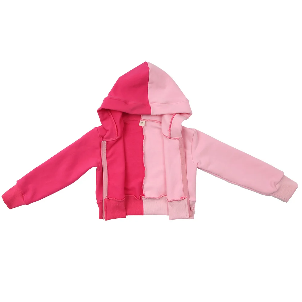 Yiwu ruidian новые осенние детские товары двухцветный костюм для бега куртка с капюшоном на молнии женские комплекты для бега из 2 предметов