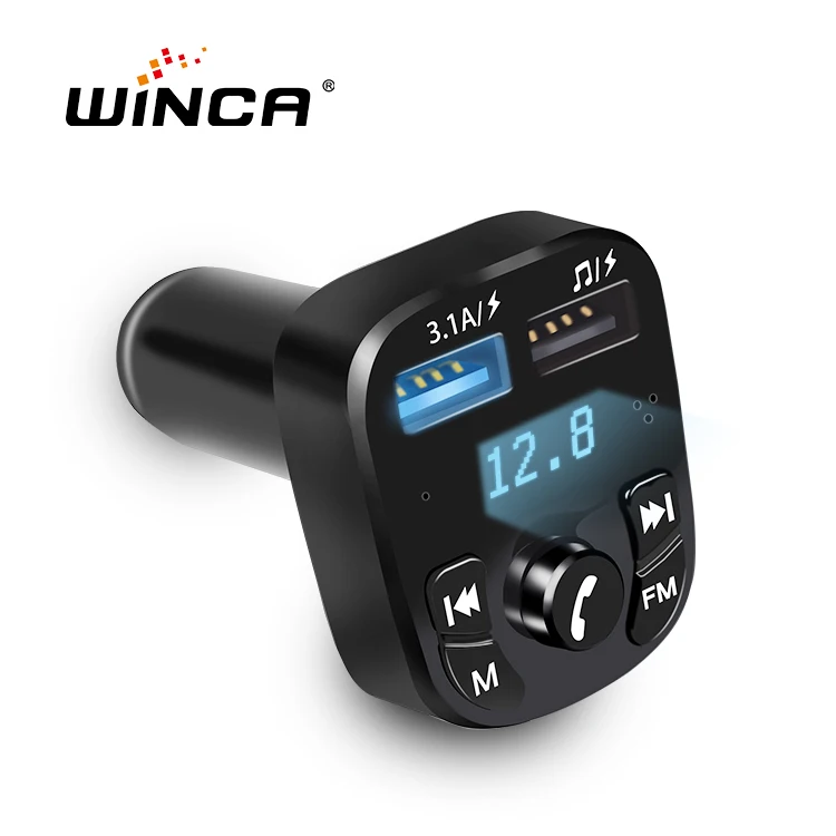  Комплект для автомобиля WINCA Tooth оригинальная Заводская конкурентоспособная цена универсальный 3 5 мм беспроводной громкой связи синий Автомобильный BT-приемник FM / MP3