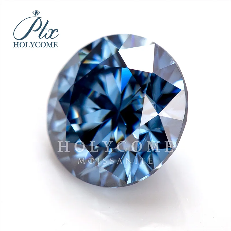 3mm ROYAL BLUE  VVS1 Top Quality ROUND Cut Loose Moissanite Gemstone Factory For Fine Jewelry rings earring necklace Wholesale