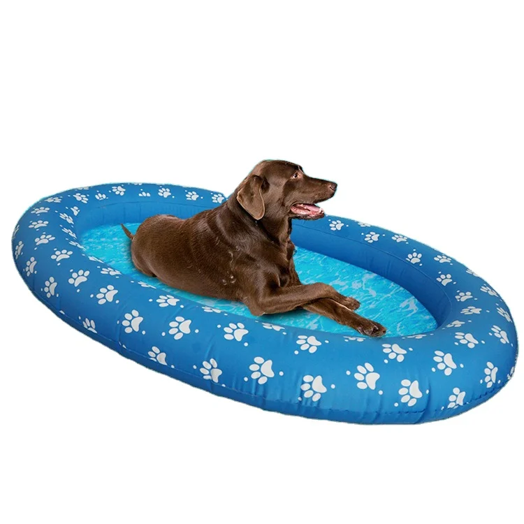 Pet Summer Swimming Dinghy Floating Inflatable Dinghy Dog Cool Bed
