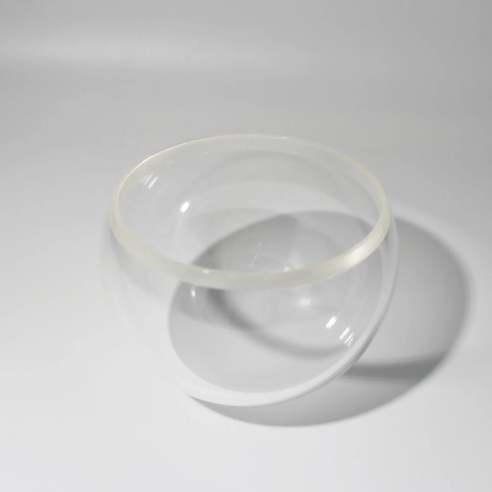 VY Optics Custom Sapphire Glass Hyper Hemispherical Cover Dome Lens with Flange Super Half Ball Dome Cover