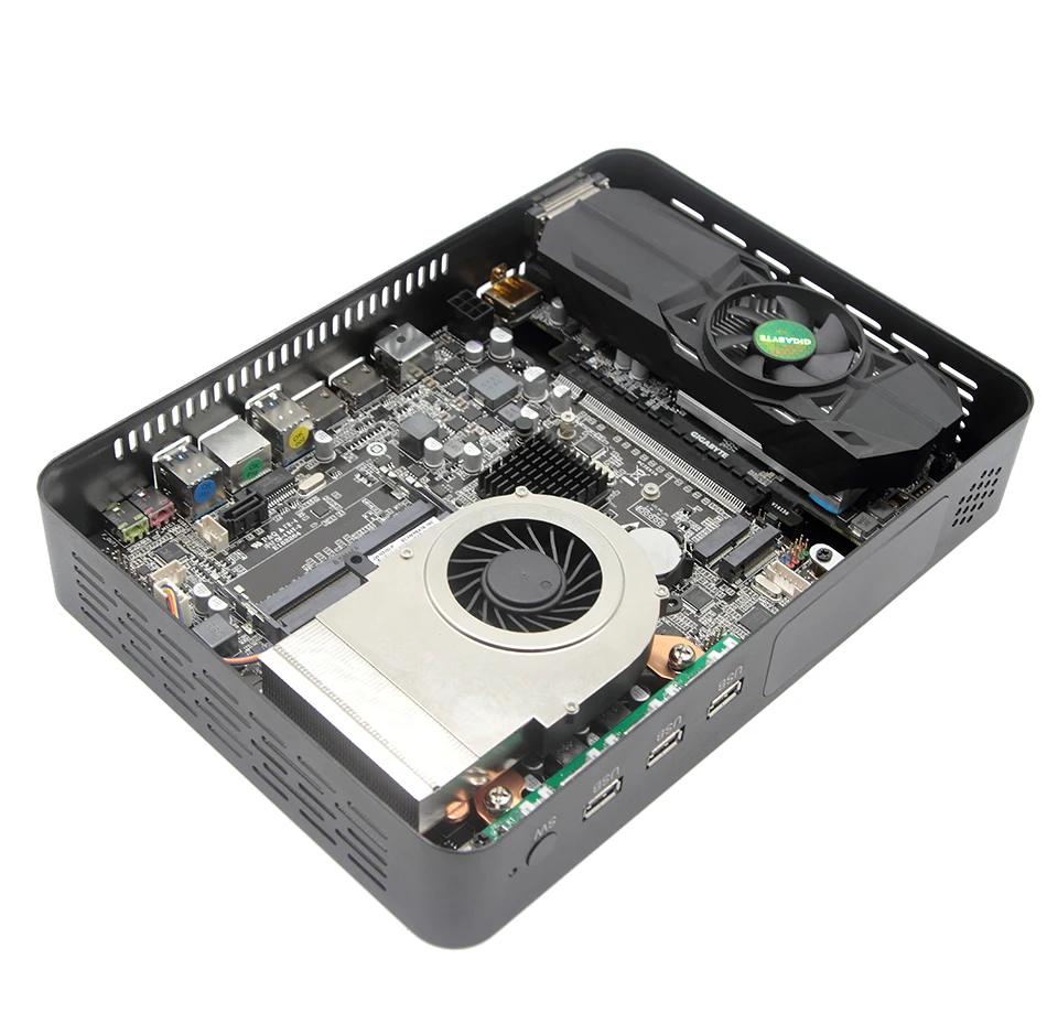 Newest i9 9900 Gaming Computer 8 Core 16 Thread Desktop Mini PC Barebone Win10 GTX 1050Ti 4G GDDR5 DP DVI HD 4 Monitor Display