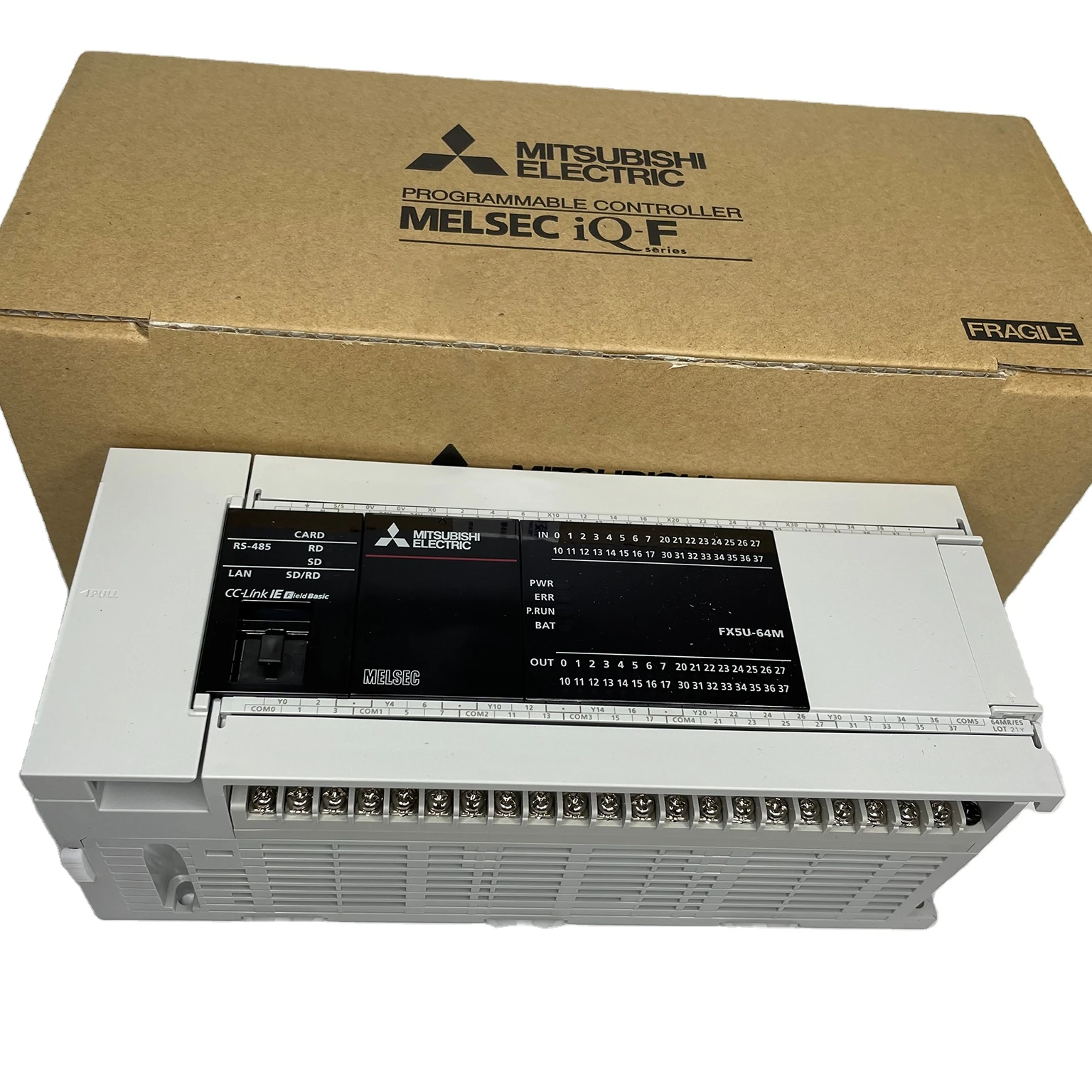 Absolute original brand new Mitsubishi plc controller programming FX5U-64MR/ES FX5U-64MT/ES FX5UC-64MT/D