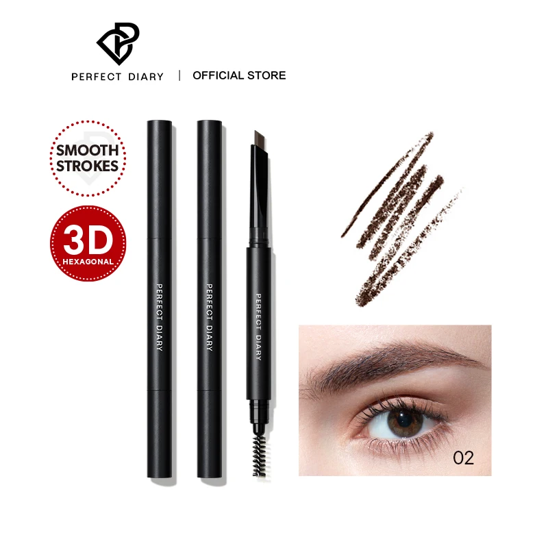 Perfect Dairy  Oem Eyebrow Pencil Slim High Quality Double End Butterfly 100 customized  Packaging Box Eyebrow Pencil