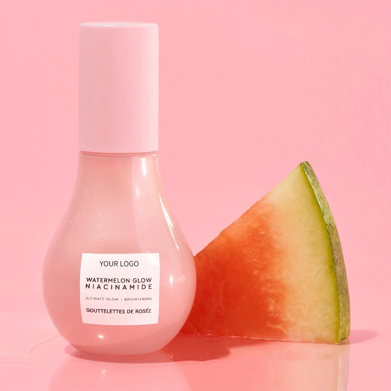 Watermelon Glowing Serum with Niacinamide & Hyaluronic Acid Lightweight Brightening Hydrating Liquid Highlighting Serum