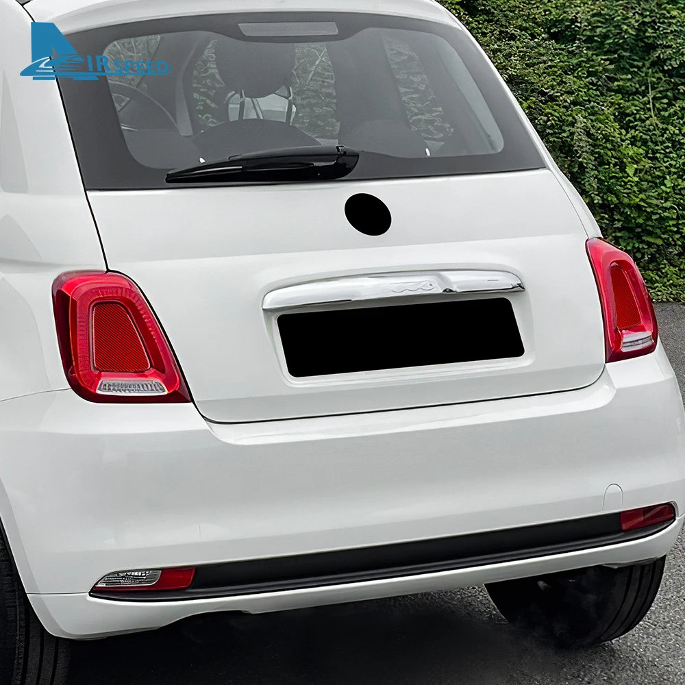 Real Soft Carbon Fiber Sticker For Fiat 500 Abarth 595 695 2017-2023 Rear Tail Light Cover 1Pair
