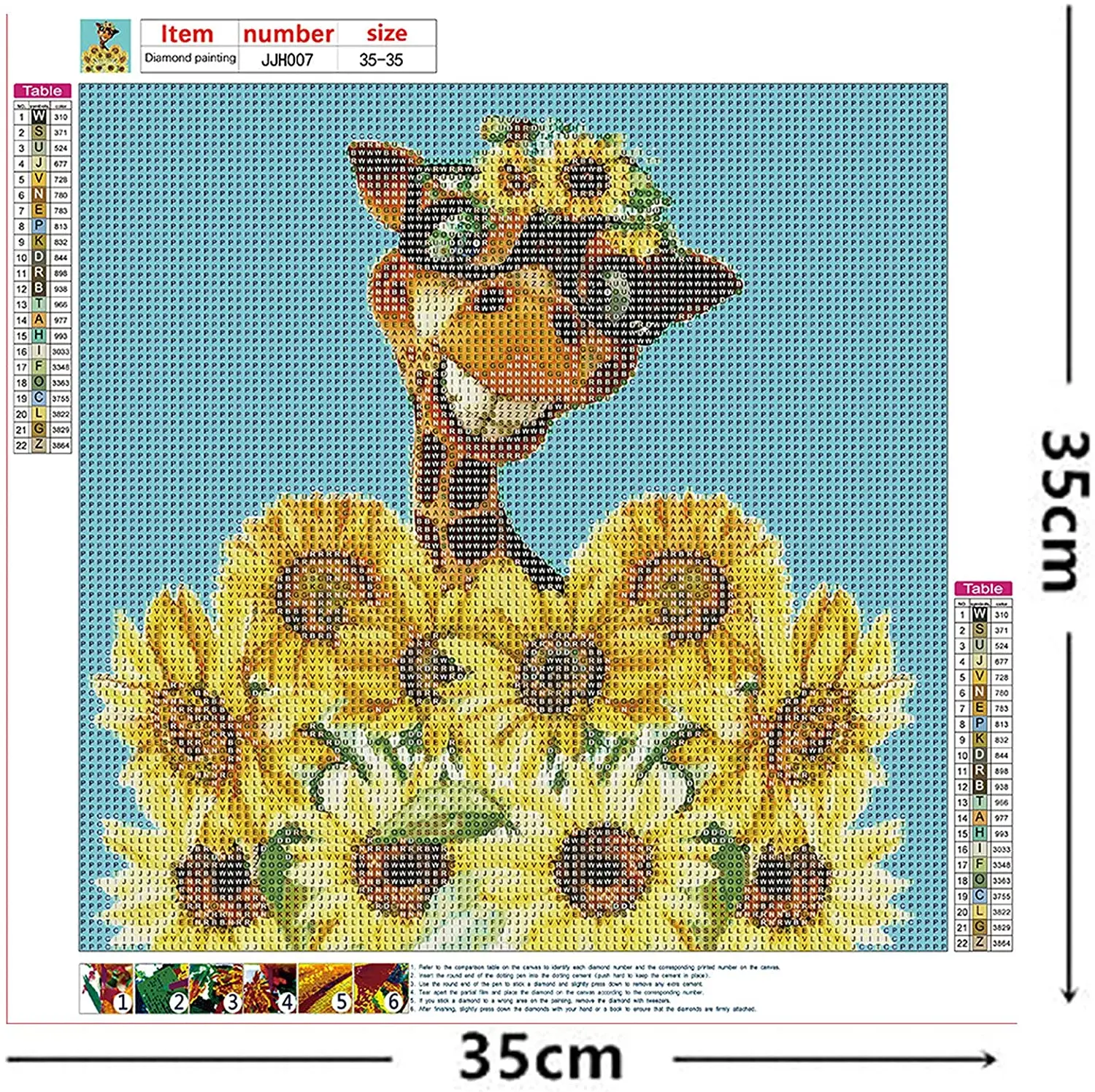 DIY 5D Diamond Painting Kit for Adults, Full Drill Diamond Embroidery by Number Arts Crafts for Home Wall Decor