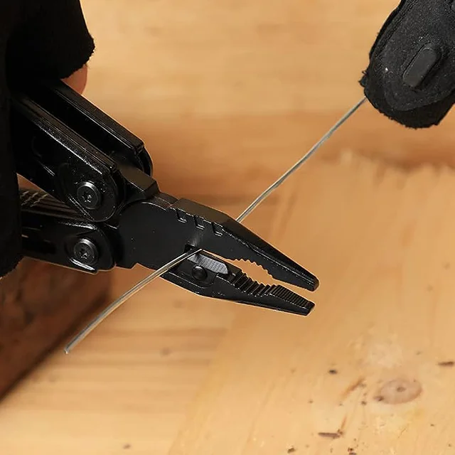 Outdoor camping multi-purpose axe convenient folding flint combination emergency survival multi-purpose axe hammer