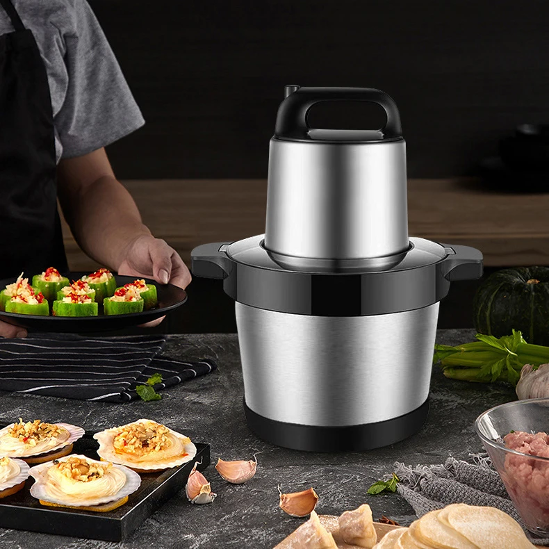 Home Kitchen Food Grinders Cheap Stainless Steel Small Best Meat Chopper Automatic 6L Electric Meat Grinder