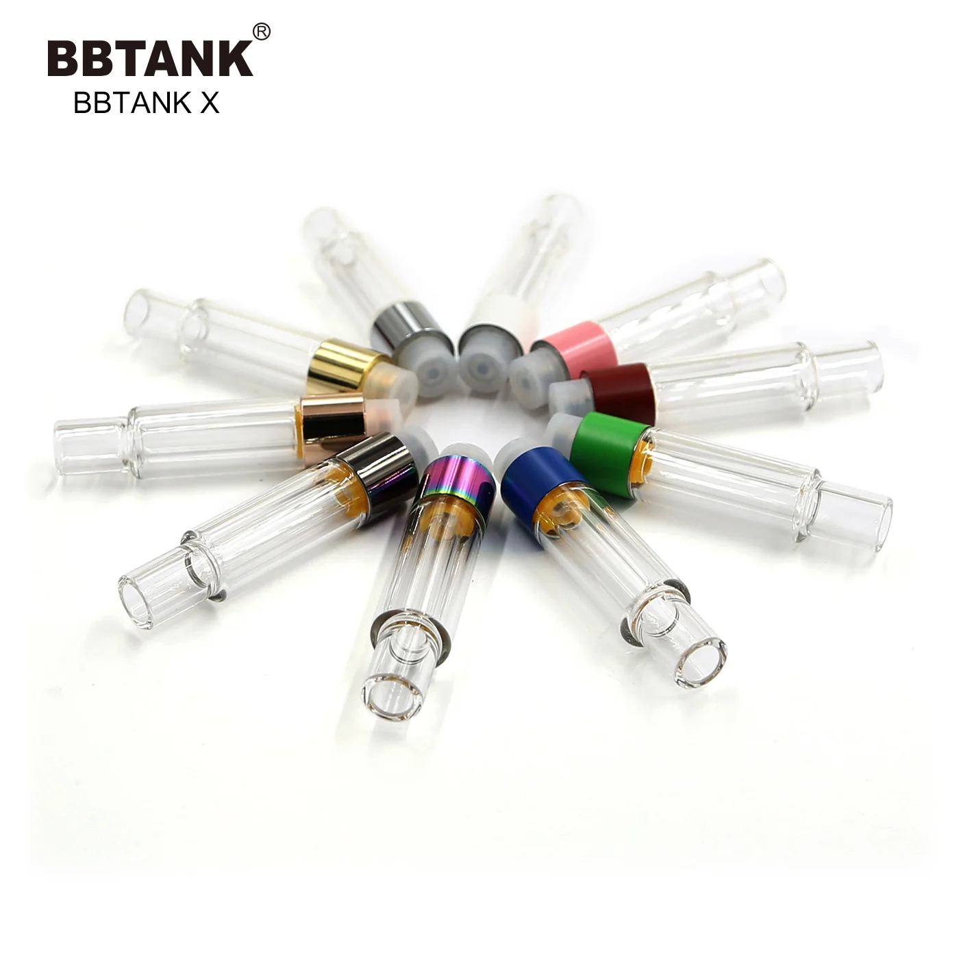  2021 новые стеклянные картриджи cbd bbtank x 1 мл 0 5 толстый масляный керамический картридж для вейпа аккумулятора с резьбой