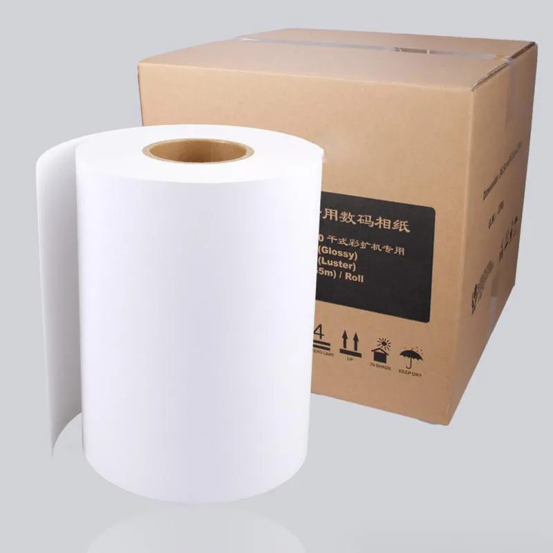 Huilin Inkjet RC Glossy 6 inch Photo Paper Roll for Minilab Printing