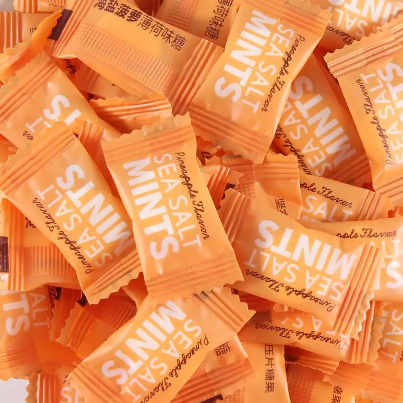 
China wholesale Tablets Orange Bulk colorful packaging candy casual snacks 