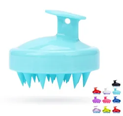 Customize logo manual Scalp Massager silicone Shampoo Brush for Scalp Relaxing, Exfoliate and Remove Dandruff Hair Growth
