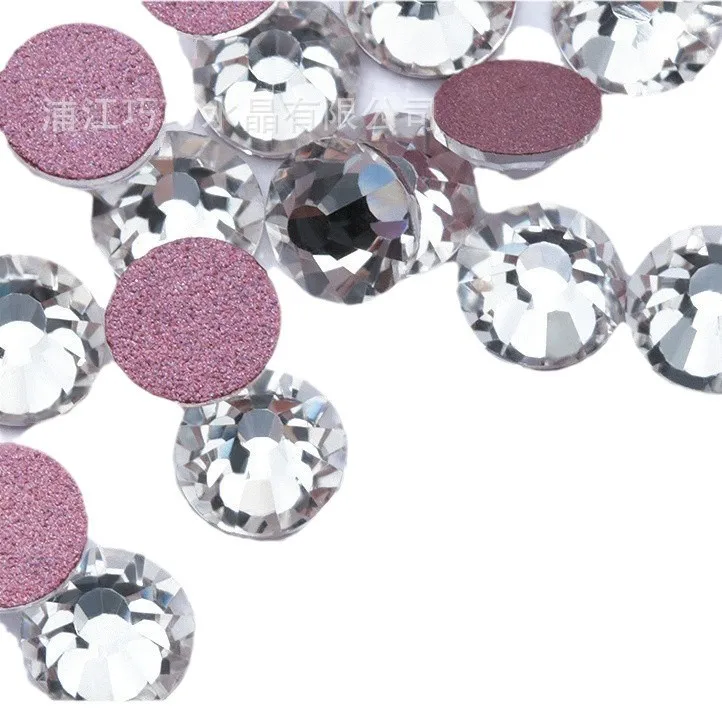 1440 Glass Flat Bottom Diamonds Electroplated Rhinestones for Nail Art DIY Accessories with Ornaments & Drill Attachments
