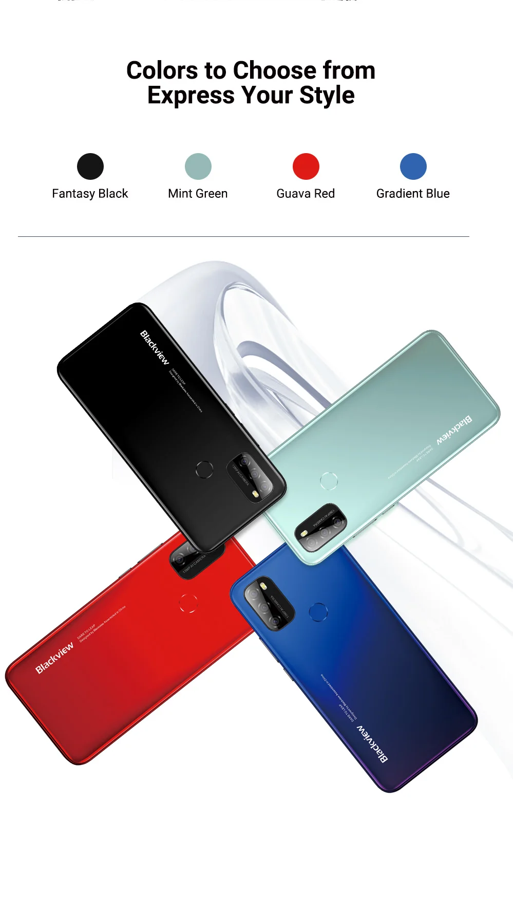 Blackview A70 Android 11Smartphone 3GB+32GB 4G Mobile Phones