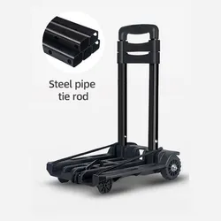 Ultralight mini carry plastic folding wagon fold  Storage Aluminum trolley school bag luggage for kids