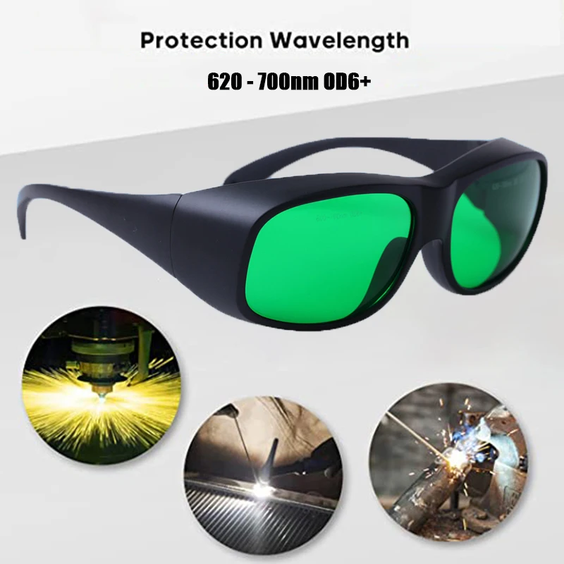 Buy Now Rhp-2 Visible Light Transmittance 25% 620-700nm Laser Safety Glasses for Red Lasers, Ruby Meet Ce En207