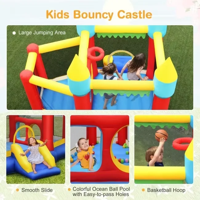 High Quality Inflatable Bouncer Bounce House Jumping Castle Park For Party Inflatable Slide Park Castle For Kids