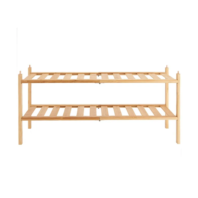 Wholesale Shoe shelf Custom Modern Stackable Living Room Storage Organizer Eco-friendly Bamboo Shoe Rack
