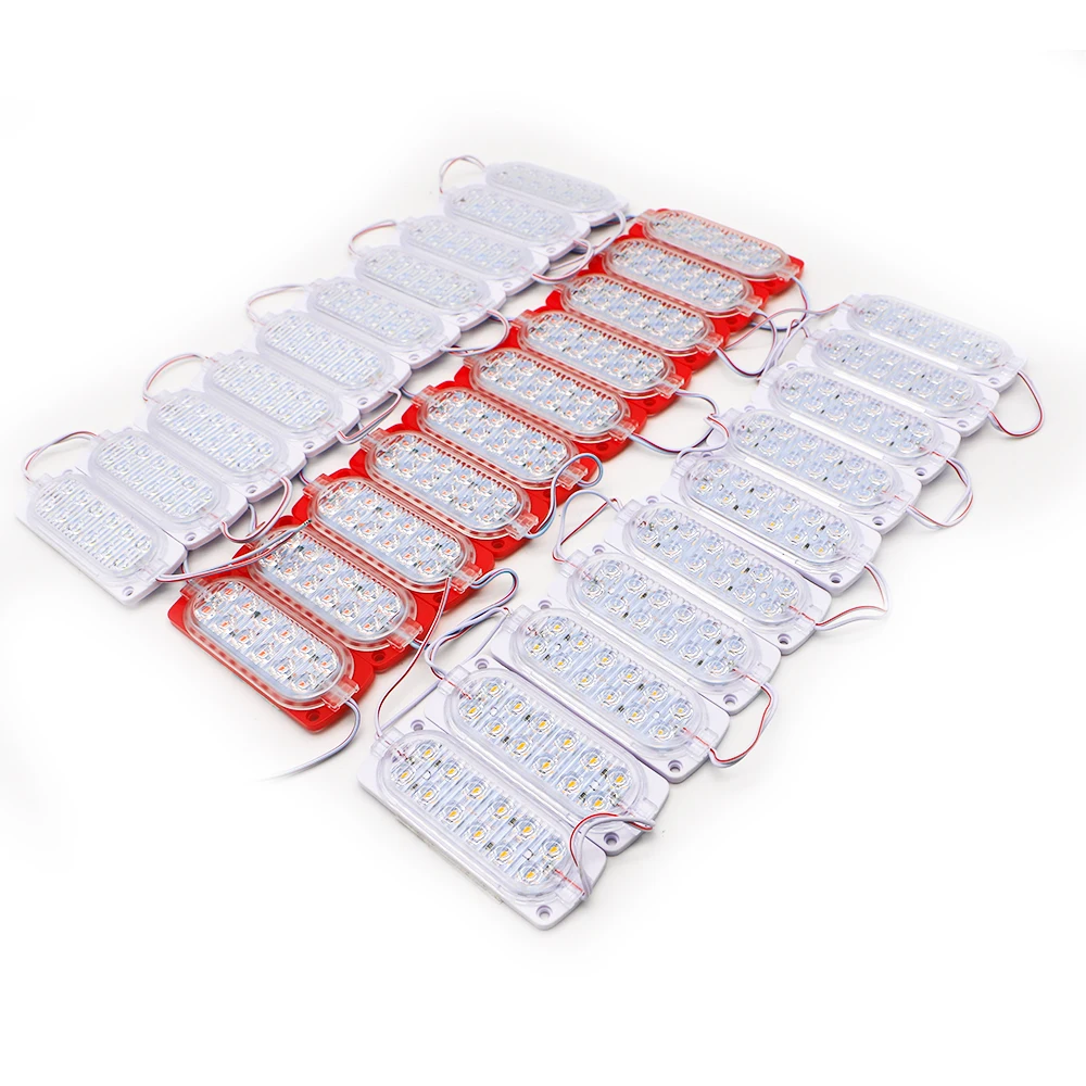 Fashion DC12V 2W double row two line led automotive vehicles motorbike accessories chip modules light